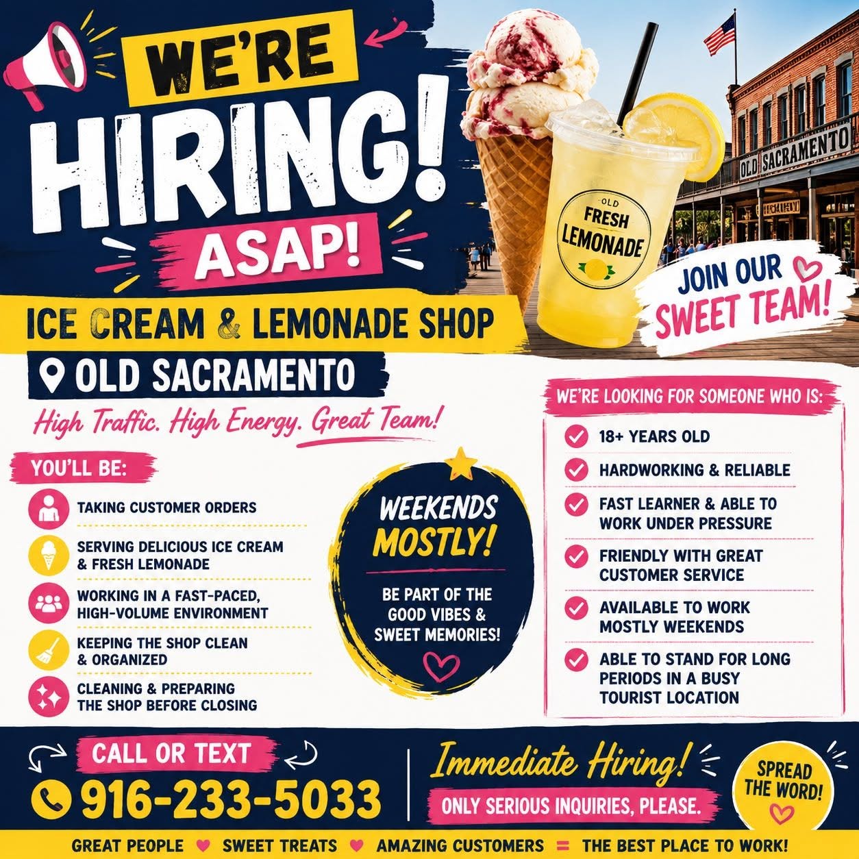 We're Hiring ASAP!