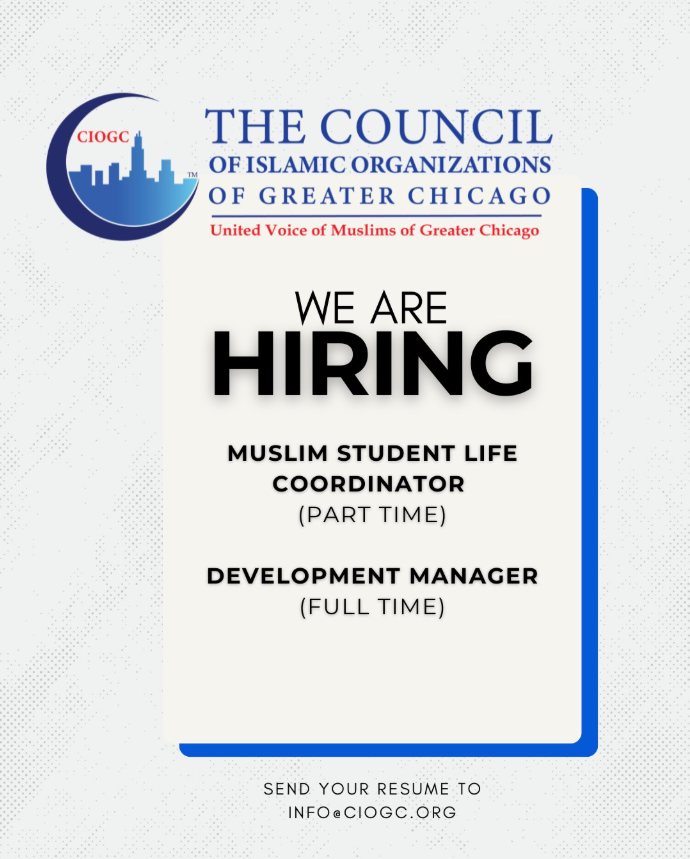 Development Manager (Full-Time) | Muslim Student Life Coordinator (Part-Time)