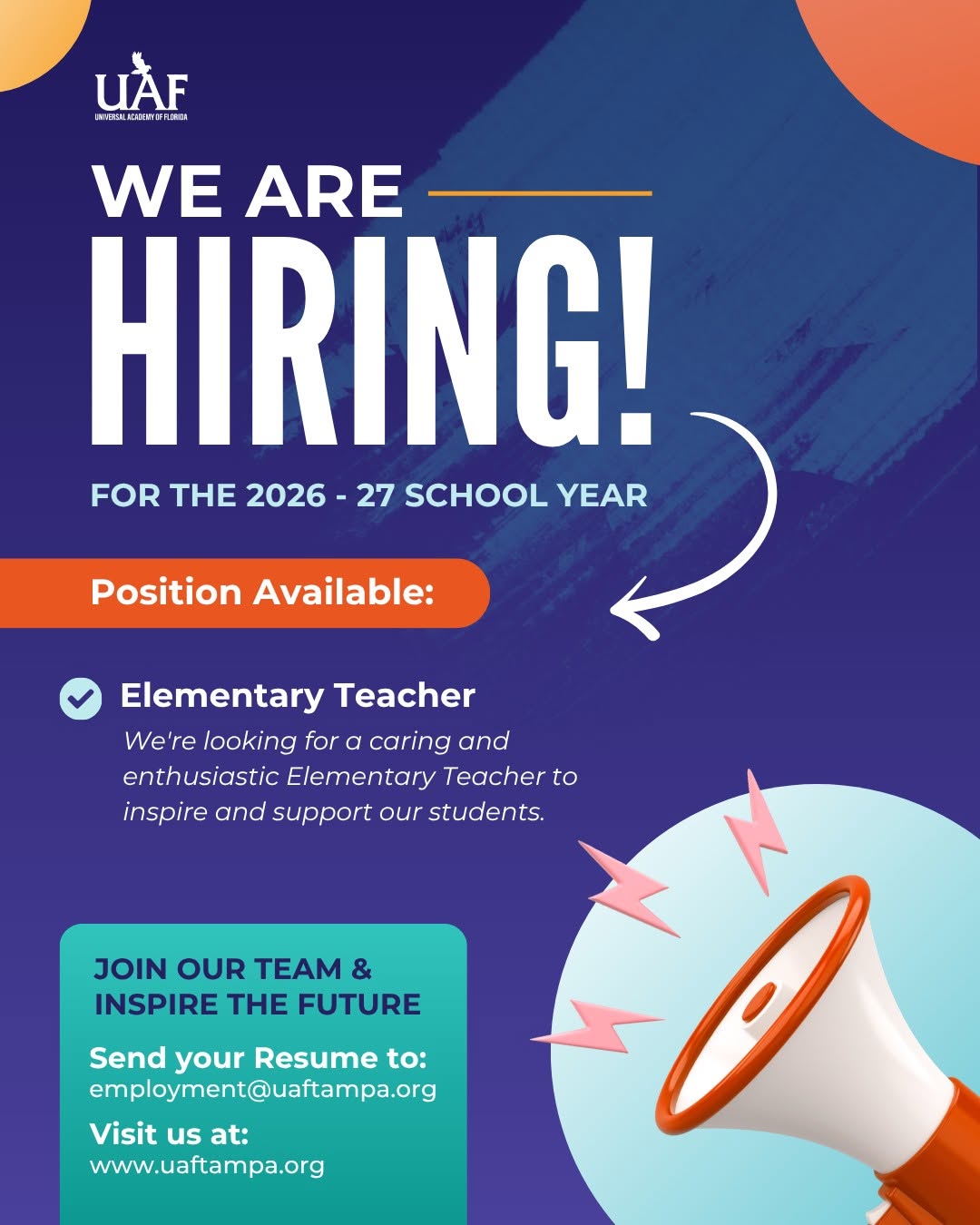 Hiring Multiple Positions!