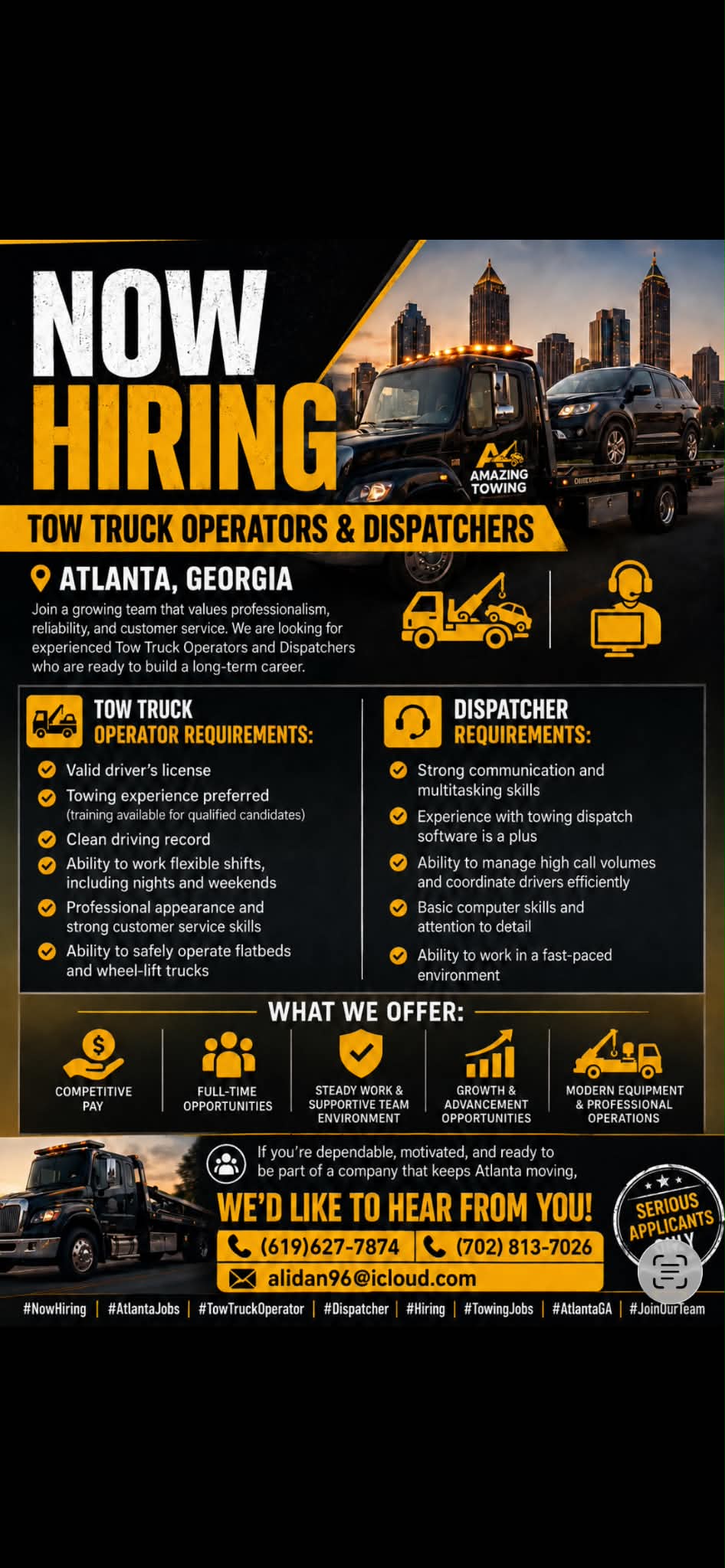 Tow Truck Operators & Dispatchers