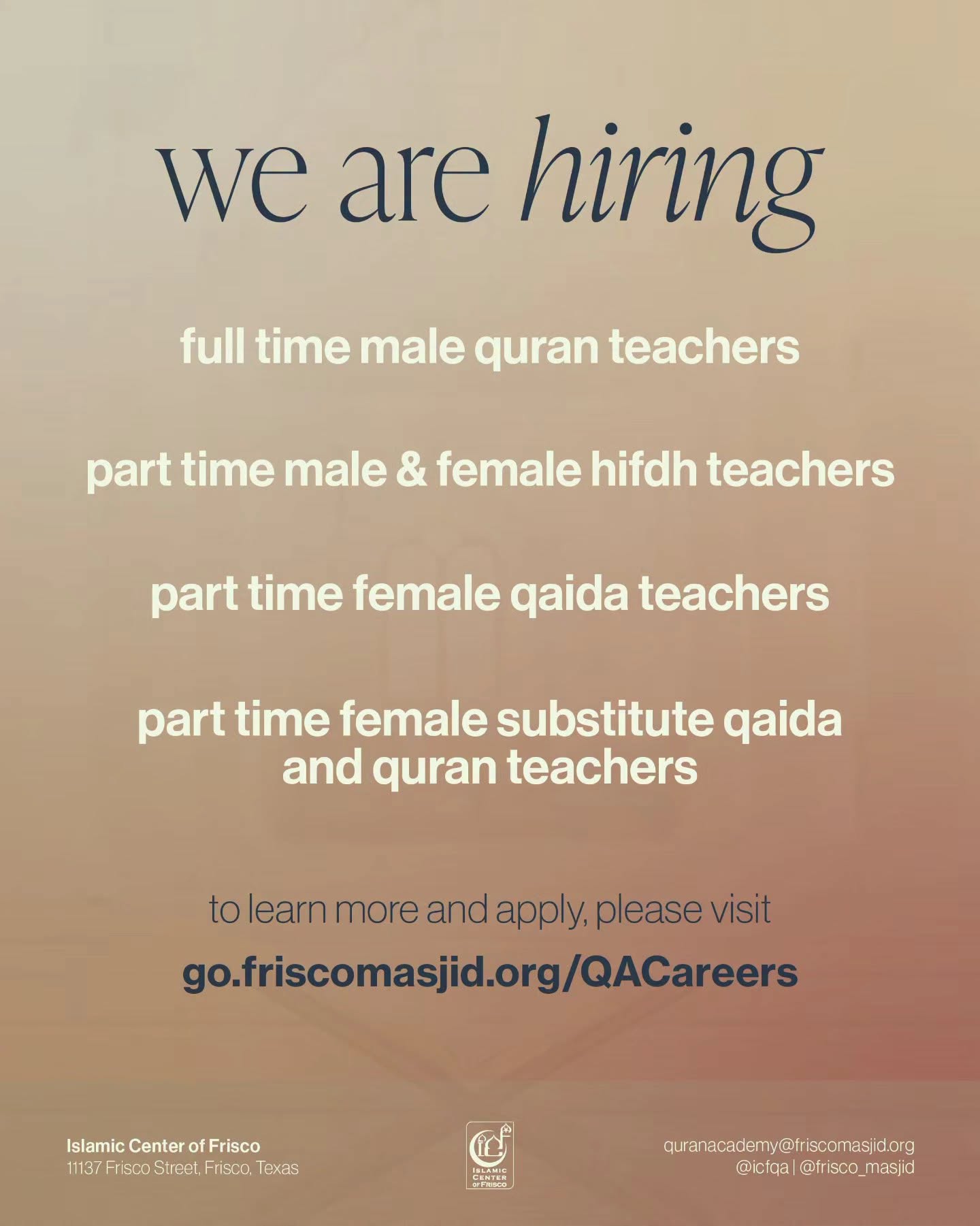Hiring multiple roles!! | Full-time & Part-time