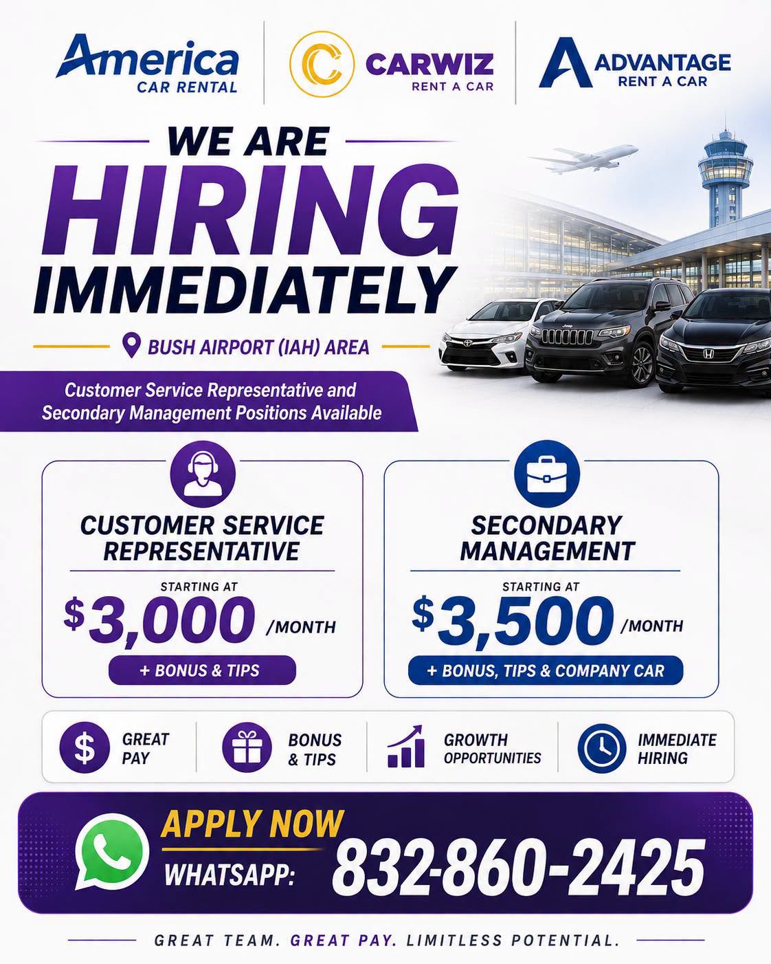 Customer Service Representative | Secondary Management