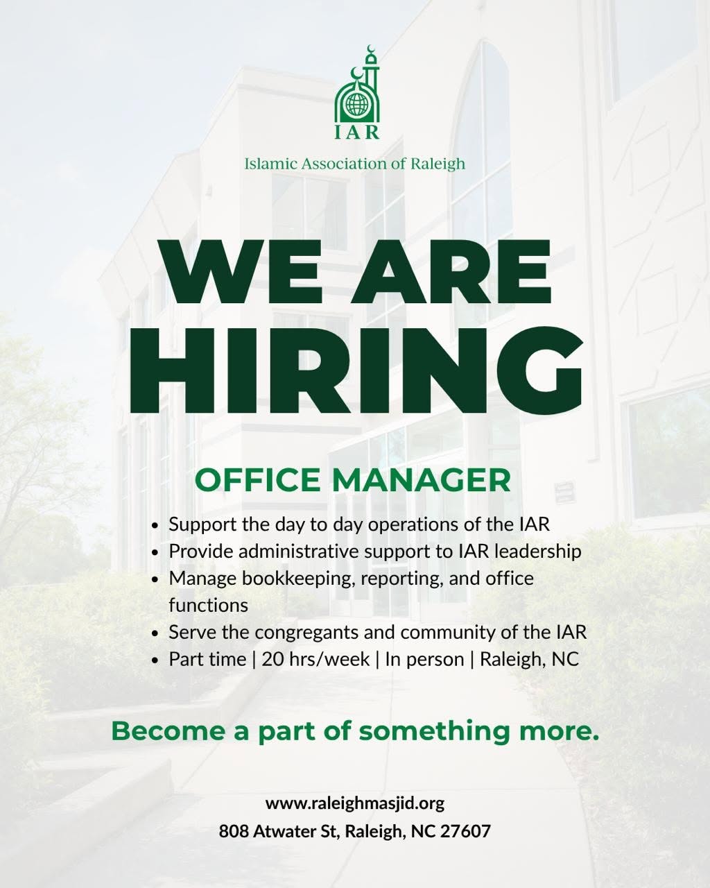 Office Manager| Part-time