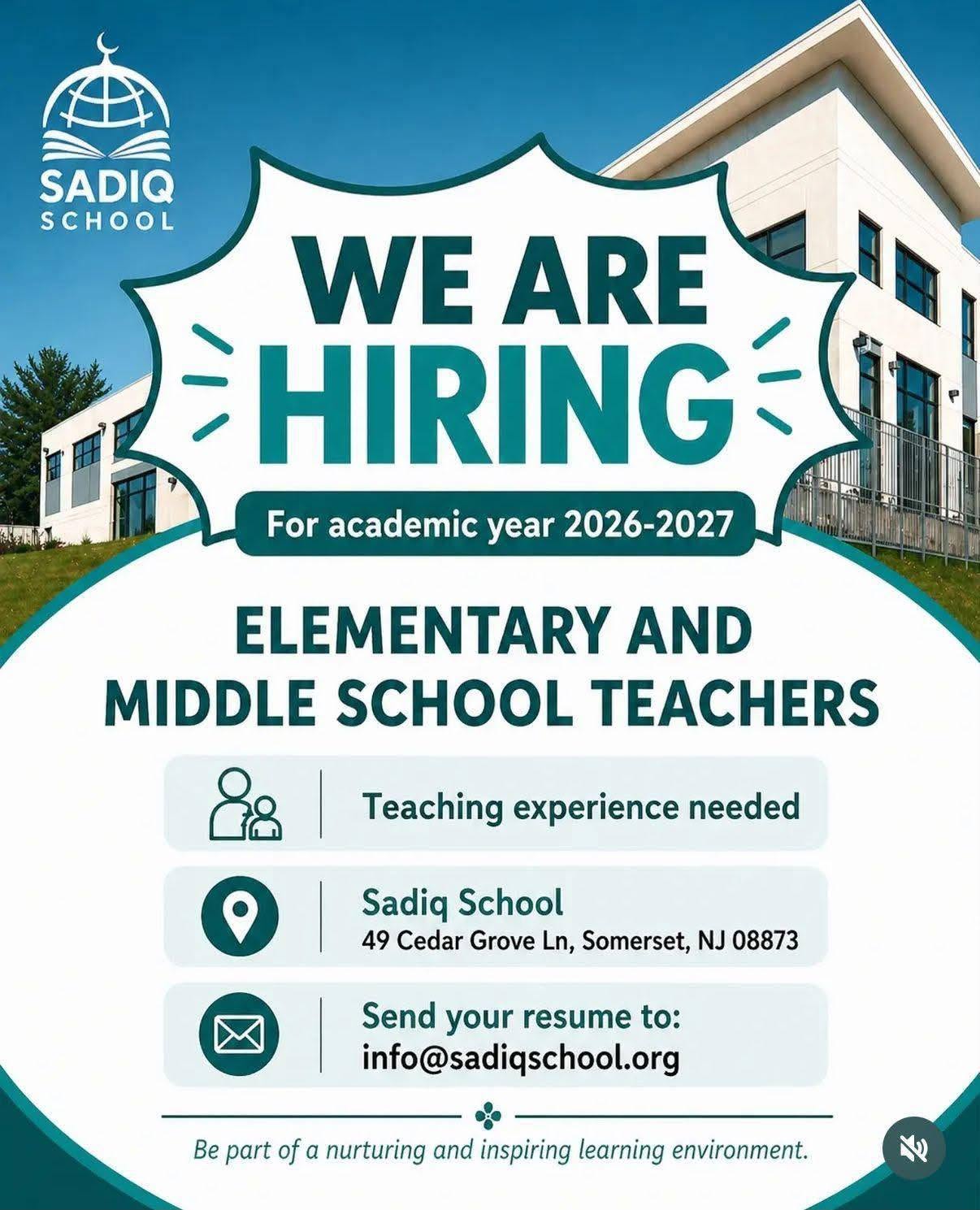 Elementary & Middle School Teachers | Full-time