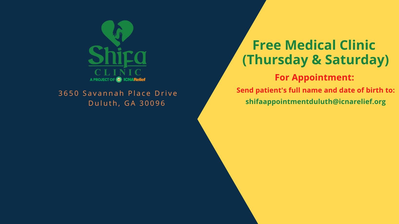 ICNA Relief's Shifa Free Clinic