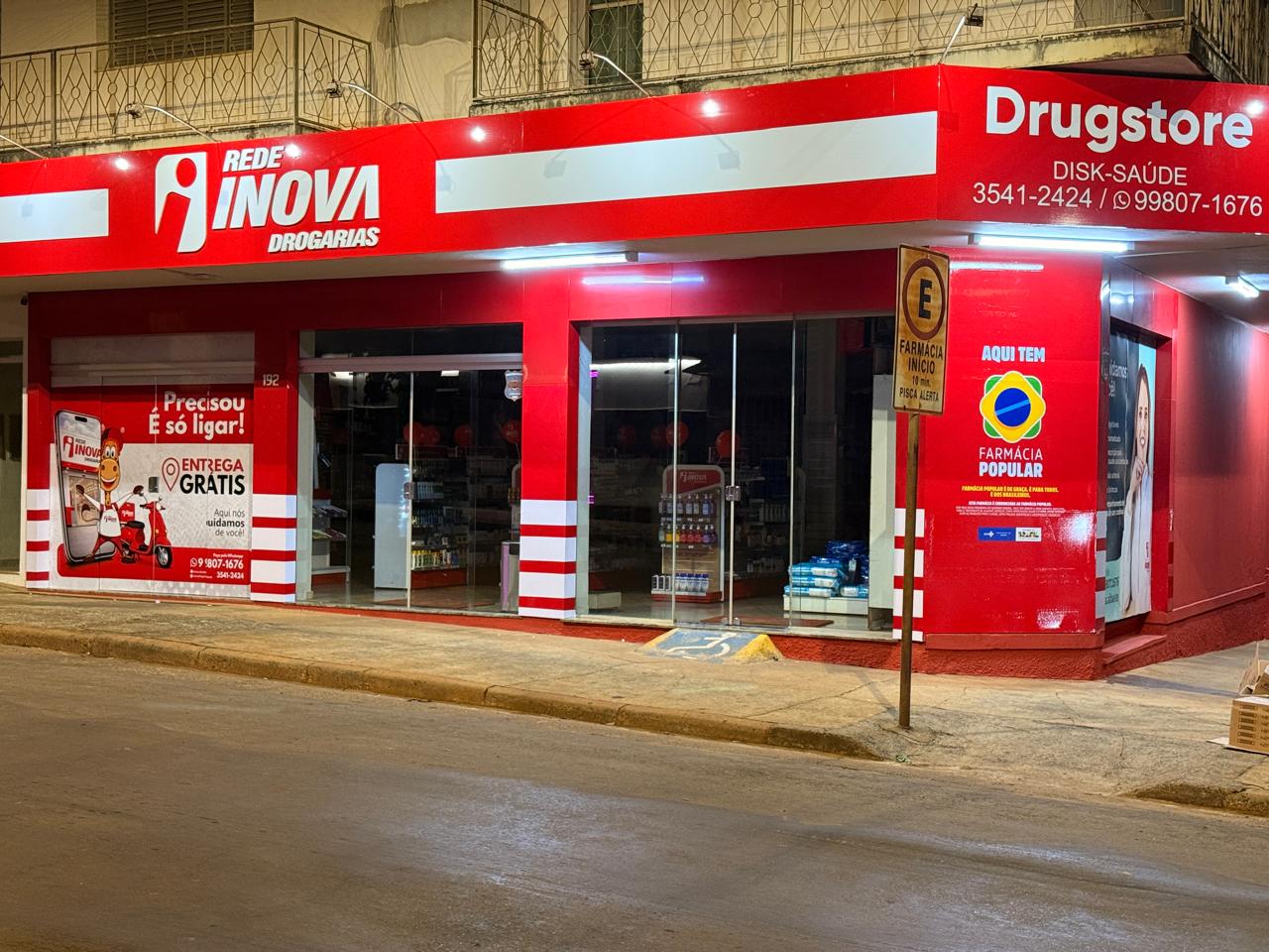Fachada da Inova Drogarias Abaeté