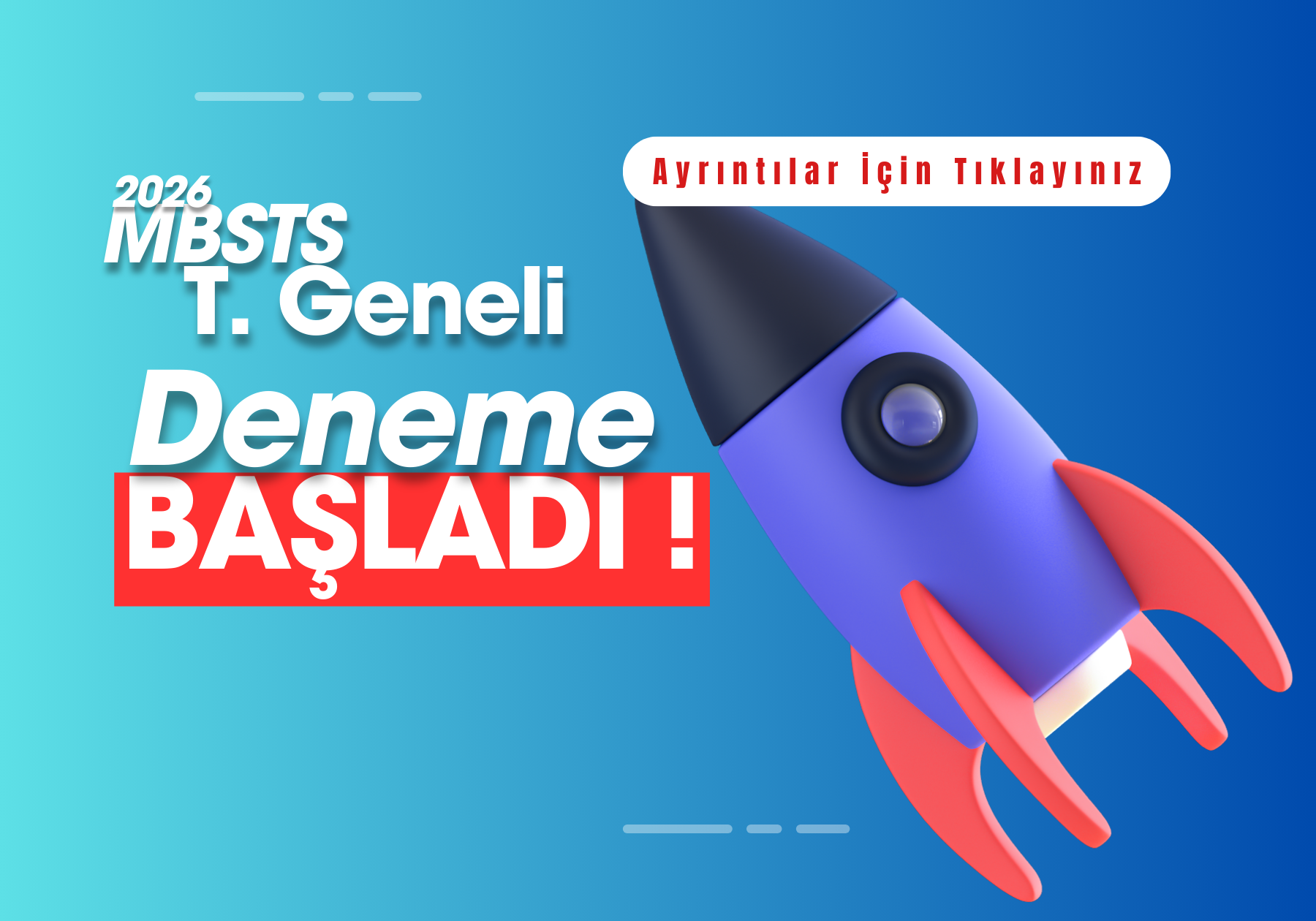 MBSTS Deneme Sınavı BAŞLADI!
