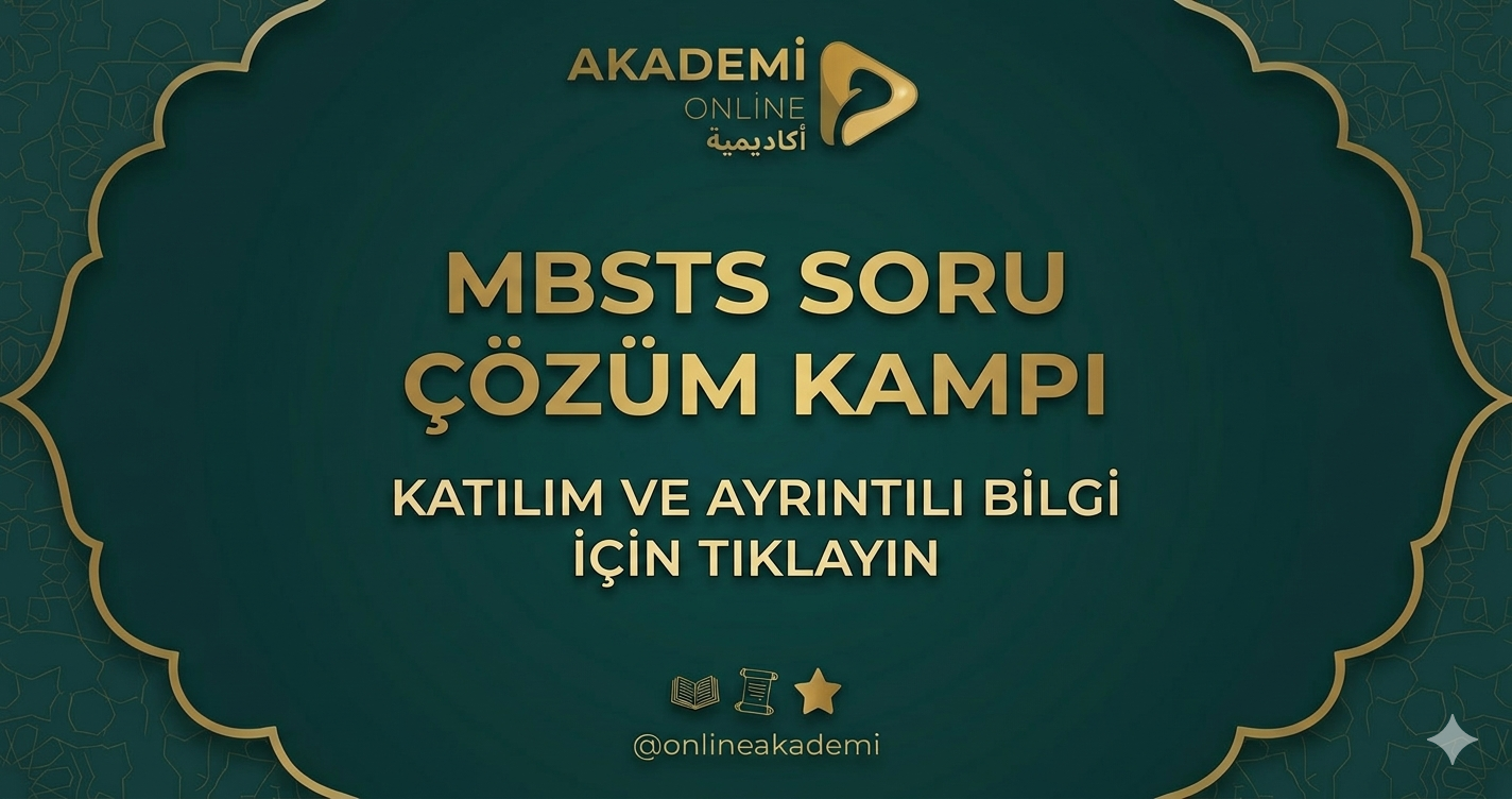 MBSTS SORU ÇÖZÜM KAMPI 