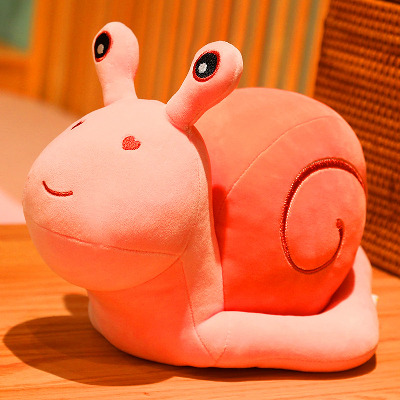 7.9’’ Snail Plush Toy, Snail Stuffed Animal Plush Dolls Soft Pillow for Kids (Pink)