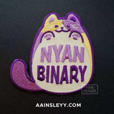 Nyan Binary Iron on Patch | Etsy