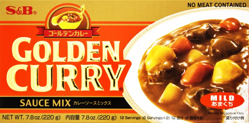 SB Golden Curry Sauce Mix, Mild, 7.8 Ounce