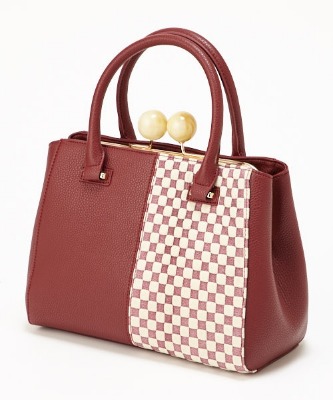 Checkered Clasp Bag