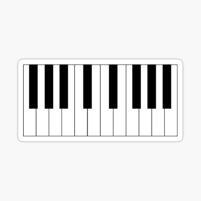 Cursed Piano Sticker