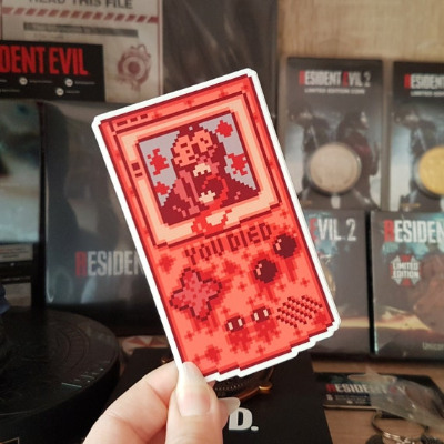 Resident Evil Sticker Game Boy Sticker Pixel Sticker Horror | Etsy Finland