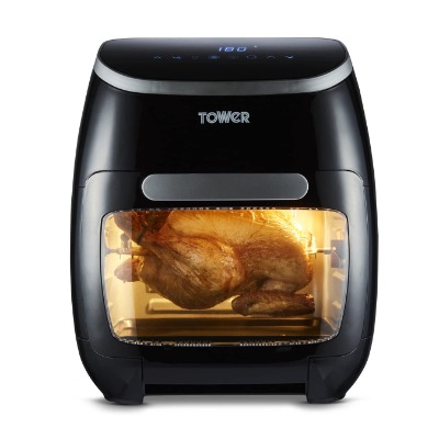 Tower Xpress Pro T17039 Vortx 5-in-1 Digital Air Fryer Oven with Rapid Air Circulation, 60-Minute Timer, 11 L, 2000 W, Black