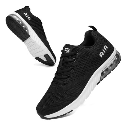 Women Men Running Shoes Sports Trainers Air Cushion Shock Absorbing Casual Walking Gym Jogging Fitness Athletic Sneakers