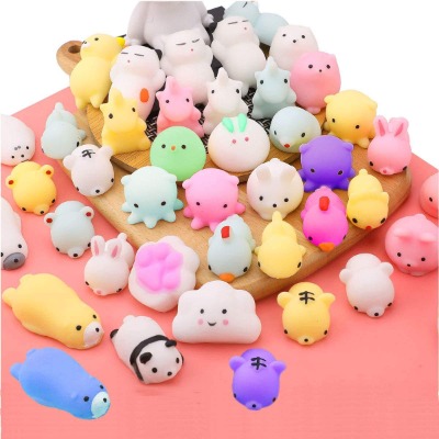 20pcs Random Squishy Toys Mochi Squishy Toys Party Favors for Kids Animals Squishy Stress Toys Unicorn Panda Rabbit Frog Piggy Elephant Polar Bear Seal Cat Toys for Girls  Boys