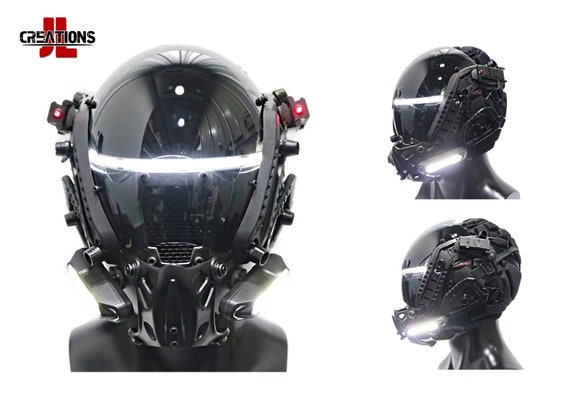 Dominator V3  Cyberpunk Headgear Helmet | Etsy