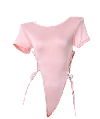 Cute Side-tie Jumpsuit Doll Dress.