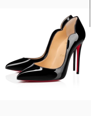 CHRISTIAN LOUBOUTIN Hot chick 100 patent-leather courts