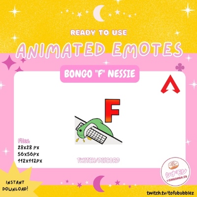 Bongo Nessie f Animated Emote  Apex Legends  | Etsy Australia