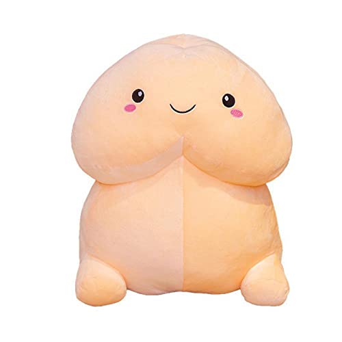 Funny Pillow,Pennis Doll Plush Throw Pillow,Soft Stuffed Animal Plush Toy Hugging Stress Relief Toy,Cute Kawaii Plush Toy Home Decor Gifts for Kids Girlfriend (Flesh A, 20CM)