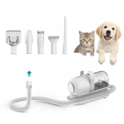 neabot P1 Pro Pet Grooming Kit  Vacuum Suction 99% Pet Hair, Professional Grooming Clippers with 5 Proven Grooming Tools for Dogs Cats and Other Animals