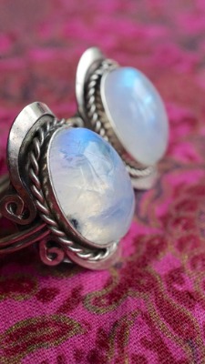 RAINBOW MOONSTONE RING Oval  Alpaca Silver Ring With Big | Etsy Australia