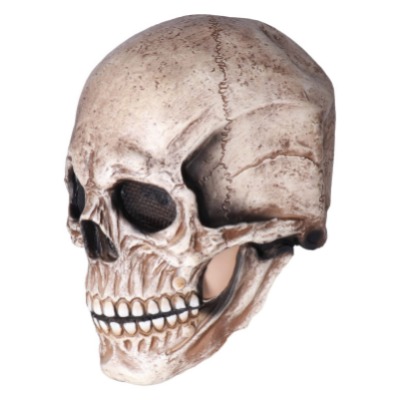 Schedelmasker, latex horror echte schedelhelm voor Pasen