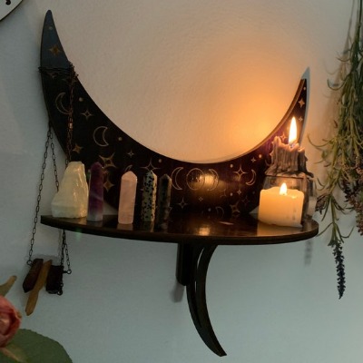 Witch Shelf Wiccan Shelf Wiccan Decor Altar Shelf | Etsy
