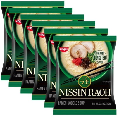 Nissin Raoh, Tonkotsu, 3.53 Ounce (6 Count)