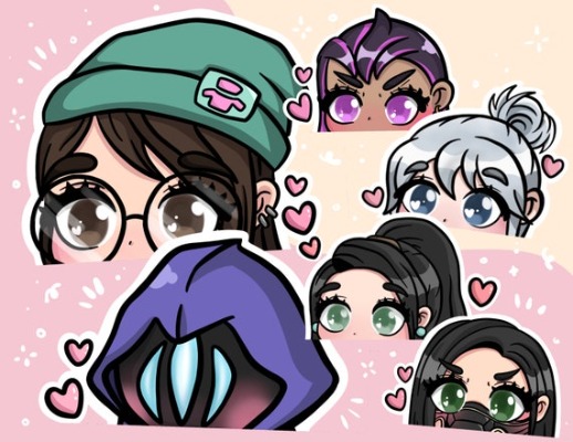 VALORANT Peeker Stickers HOLOGRAPHIC | Etsy