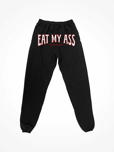 EAT MY ASS COLLEGE • Black Sweatpants