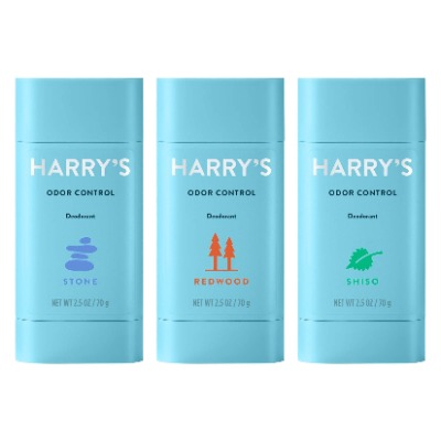 Harry's Men's Deodorant - Odor Control Deodorant - Aluminum-Free - Variety Pack - Stone, Shiso, Redwood