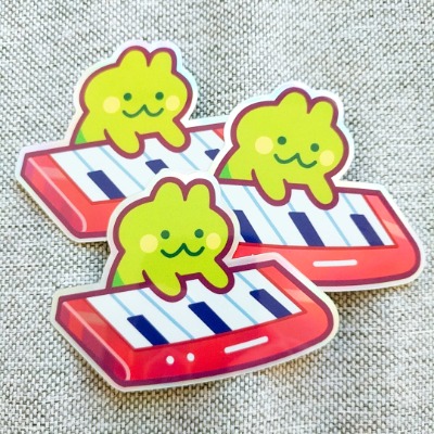 Keyboard Cat - Vinyl Holographic Sticker