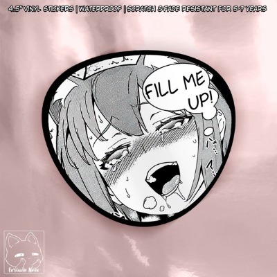 Fill Me up  Vinyl Anime Gas Tank Sticker | Etsy
