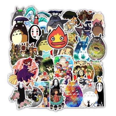 Anime My Neighbor Totoro 50 Pack Stickers for Laptops, The Office Laptop Stickers, Funny Stickers for Laptops, Computers, Hydro Flasks (My Neighbor Totoro)