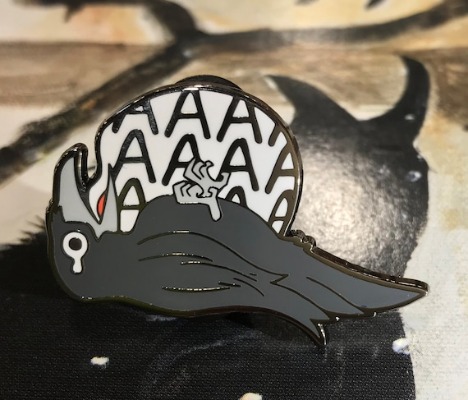 ENAMEL PIN Screaming Bird Raven Crow Corvid | Etsy