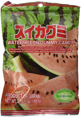 Japanese Gummy Candy from Kasugai - Watermelon - 107g