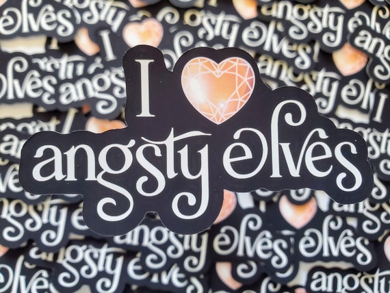 I Heart Angsty Elves Sticker Die Cut Stickers Fenris | Etsy