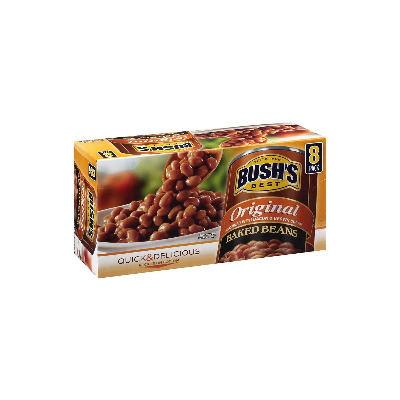 Bush's Best Original Baked Beans | Seasoned With Bacon & Brown Sugar Quick Delicious Gluten Free Baked Canned Beans - 8 x 16.5 oz