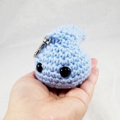 Chibomon  Small Crochet Amigurumi Plush Keychain Charm | Etsy