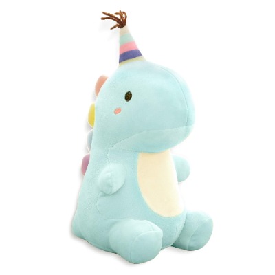 Ahlulu Cute Dinosaur Plush Toy 10" Soft Stuffed Animal Doll for Kids Babies Toddlers, Blue