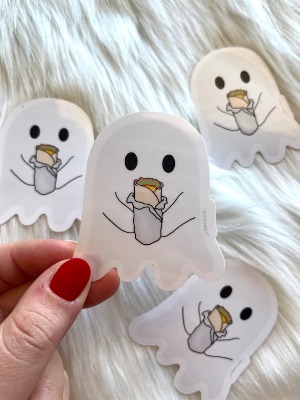 Ghost Sticker  Burrito Sticker  Boorrito  Water Resistant | Etsy