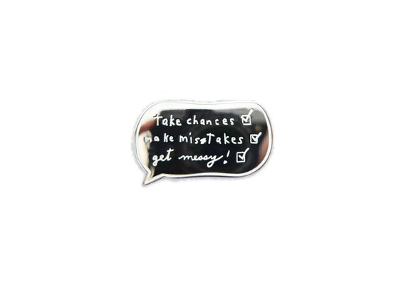 The Frizz Enamel Pin  Ms. Frizzle Inspirational Lapel Pin  | Etsy