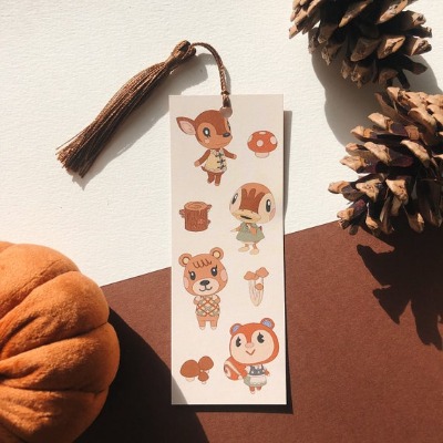 Animal Crossing Autumnal Bookmark | Etsy
