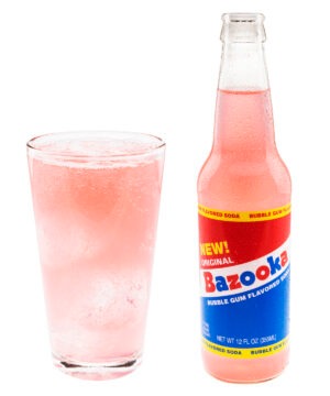 Bazooka Bubble Gum Soda: Soda flavored like bubble gum!