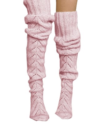 Women Cable Knit Extra Long Boot Socks Over Knee Thigh Stocking Leg Warmers