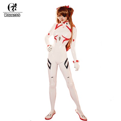 Asuka Faux Latex White Plugsuit