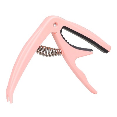 simhoa Guitar Capo Universal, Acoustic and Classical Electric Guitars, Bass, Banjo, Violin, Mandolin, Ukulele All Types Lightweight String Instrument - Pink